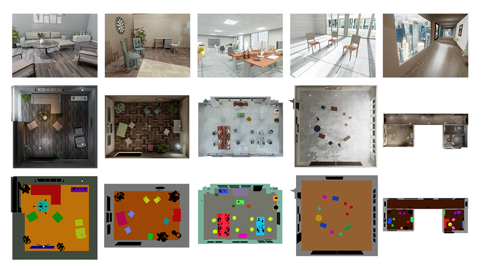 Overview of rooms dataset